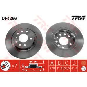 спирачен диск TRW DF4266