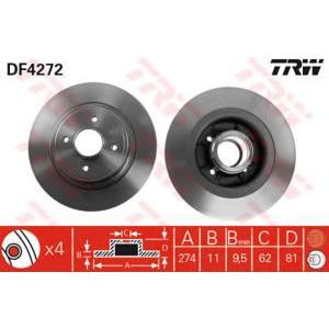 спирачен диск TRW DF4272