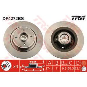 спирачен диск TRW DF4272BS