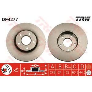 спирачен диск TRW DF4277