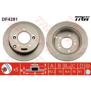 спирачен диск TRW DF4281