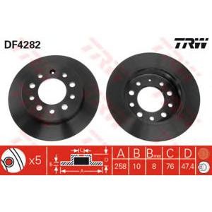спирачен диск TRW DF4282