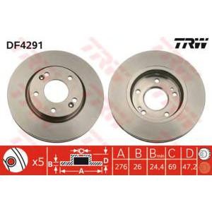 спирачен диск TRW DF4291