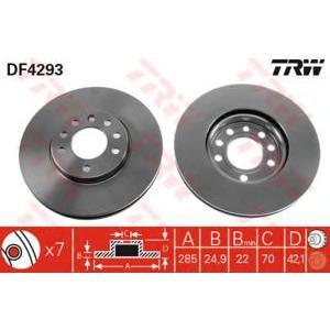 спирачен диск TRW DF4293