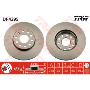 спирачен диск TRW DF4295