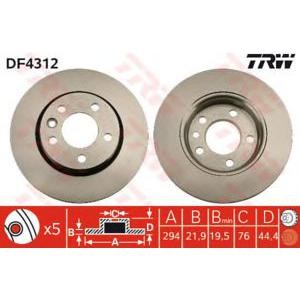 спирачен диск TRW DF4312 