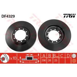 спирачен диск TRW DF4329