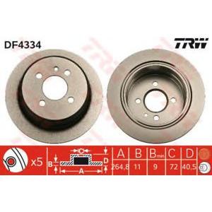 спирачен диск TRW DF4334