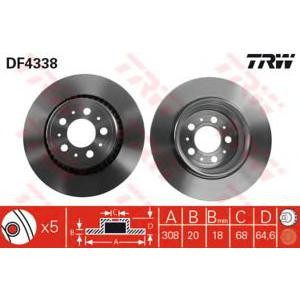 спирачен диск TRW DF4338 