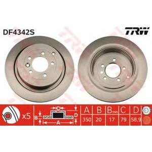 спирачен диск TRW DF4342S