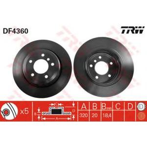 спирачен диск TRW DF4360 
