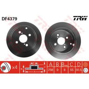 спирачен диск TRW DF4379