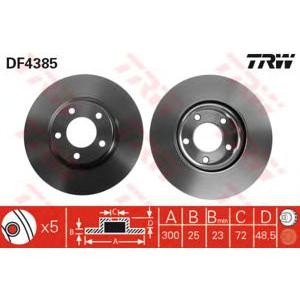спирачен диск TRW DF4385 
