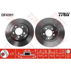 спирачен диск TRW DF4391