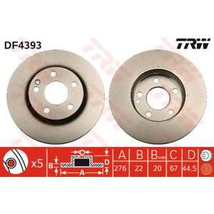 спирачен диск TRW DF4393