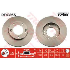 спирачен диск TRW DF4395S