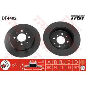 спирачен диск TRW DF4402