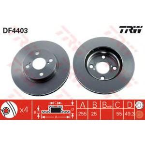 спирачен диск TRW DF4403
