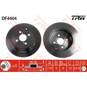 спирачен диск TRW DF4404