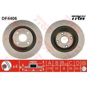 спирачен диск TRW DF4406