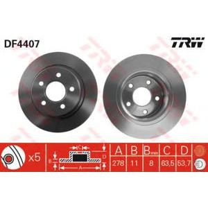 спирачен диск TRW DF4407