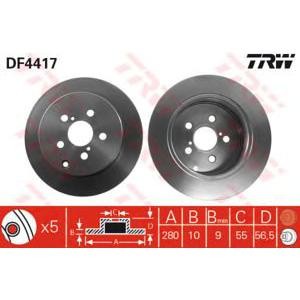 спирачен диск TRW DF4417