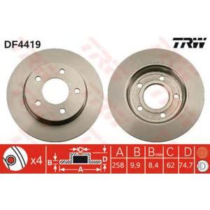 спирачен диск TRW DF4419