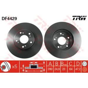 спирачен диск TRW DF4429 