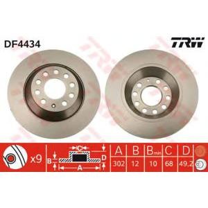 спирачен диск TRW DF4434 