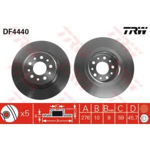 спирачен диск TRW DF4440