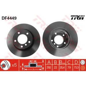 спирачен диск TRW DF4449 