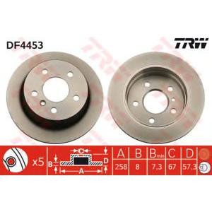 спирачен диск TRW DF4453 