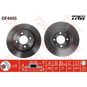 спирачен диск TRW DF4455 