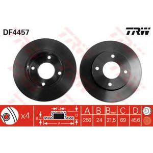 спирачен диск TRW DF4457 