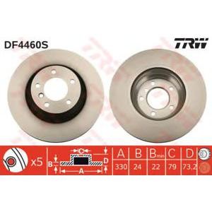 спирачен диск TRW DF4460S 