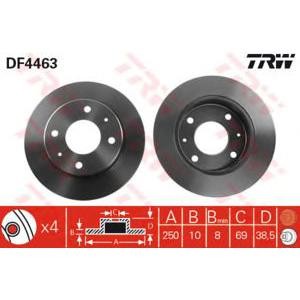 спирачен диск TRW DF4463 