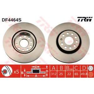 спирачен диск TRW DF4464S 