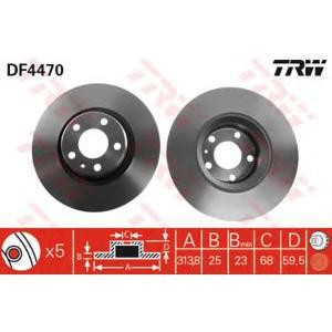 спирачен диск TRW DF4470 