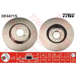 спирачен диск TRW DF4471S 