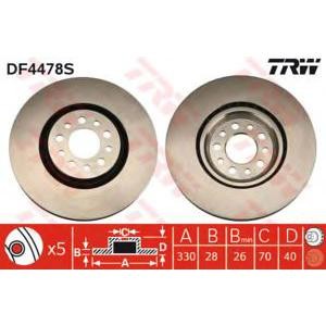 спирачен диск TRW DF4478S 