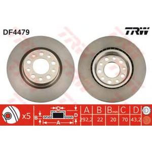 спирачен диск TRW DF4479 