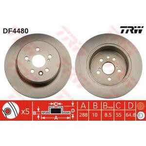 спирачен диск TRW DF4480 