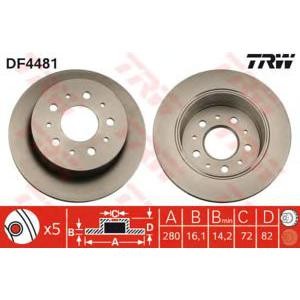 спирачен диск TRW DF4481