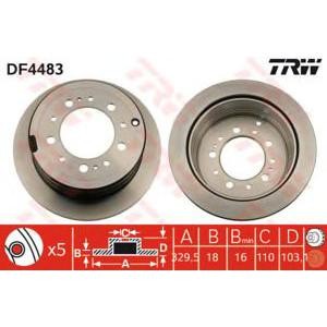 спирачен диск TRW DF4483 