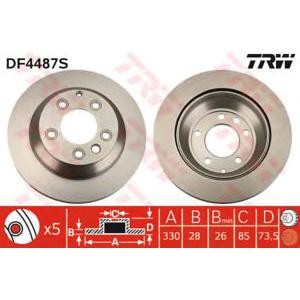 спирачен диск TRW DF4487S 