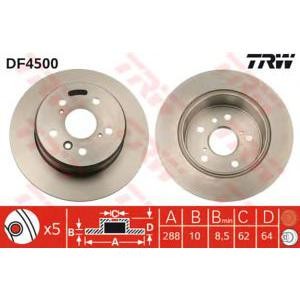 спирачен диск TRW DF4500 