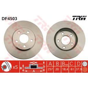 спирачен диск TRW DF4503