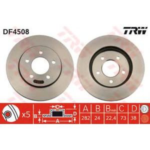 спирачен диск TRW DF4508 