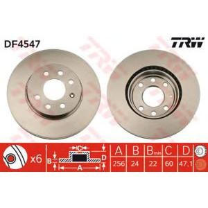 спирачен диск TRW DF4547