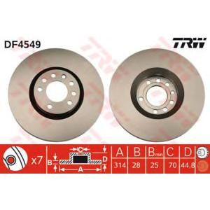 спирачен диск TRW DF4549